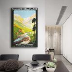 affiche vintage Pyrénées