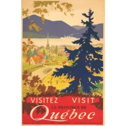 vintage poster quebec