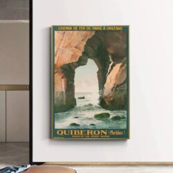 affiche vintage quiberon