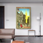 affiche vintage quimper