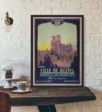 affiche vintage reims