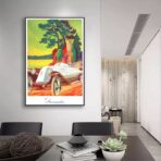 affiche vintage renault