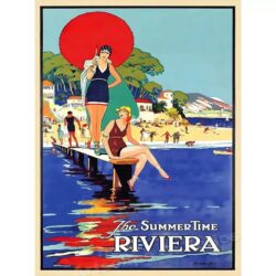 vintage riviera poster