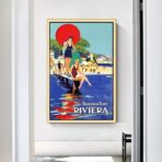 affiche vintage riviera