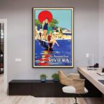 affiche vintage riviera