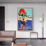 affiche vintage riviera