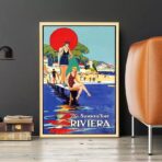 affiche vintage riviera