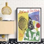 affiche vintage roland garros