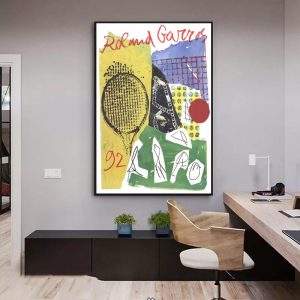 affiche vintage roland garros
