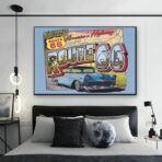 affiche vintage route 66