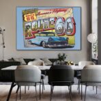 affiche vintage route 66