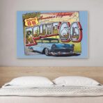 affiche vintage route 66