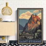 affiche vintage saint etienne