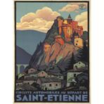 affiche vintage saint etienne