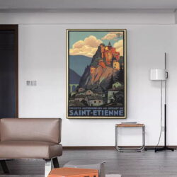 affiche vintage saint etienne