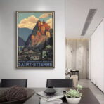 affiche vintage saint etienne