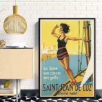 affiche vintage saint jean de luz