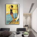 affiche vintage saint jean de luz