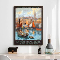 affiche vintage Saint-Malo