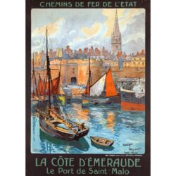 affiche vintage Saint-Malo
