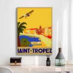 affiche vintage saint-tropez