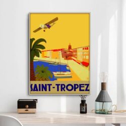 affiche vintage saint-tropez