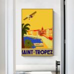 affiche vintage saint-tropez