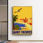 affiche vintage saint-tropez