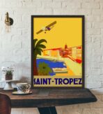 affiche vintage saint-tropez