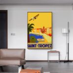 affiche vintage saint-tropez