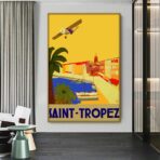 affiche vintage saint-tropez