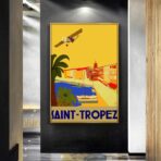 affiche vintage saint-tropez