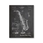 affiche vintage saxophone