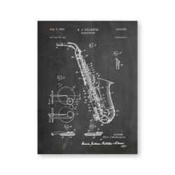 affiche vintage saxophone