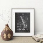 affiche vintage saxophone