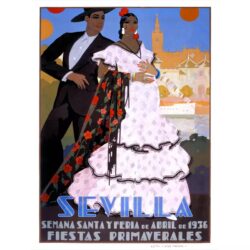 affiche vintage séville