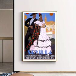 affiche vintage séville