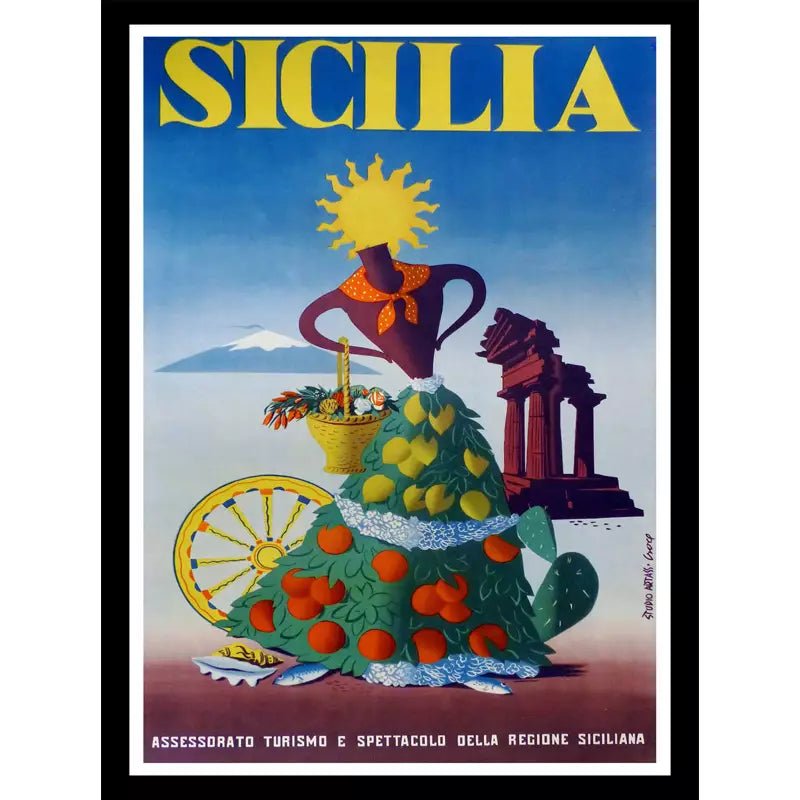 vintage poster sicily vintage poster sicily