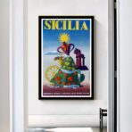 affiche vintage sicile