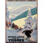 affiche vintage ski