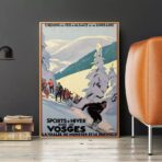 affiche vintage ski
