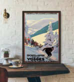 affiche vintage ski