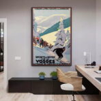 affiche vintage ski