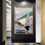 affiche vintage ski