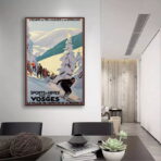 affiche vintage ski