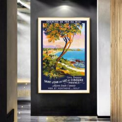 affiche vintage st jean de luz