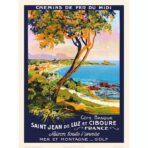 affiche vintage st jean de luz