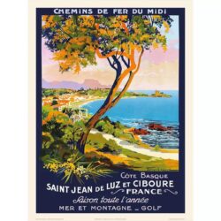 affiche vintage st jean de luz
