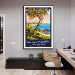 affiche vintage st jean de luz
