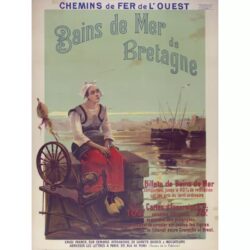 affiche vintage station balnéaire